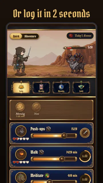 Quick mode on the Quest Board