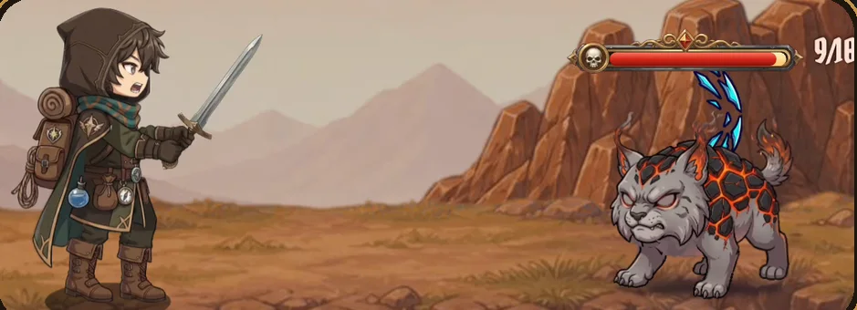 On the Quest Board, your hero fights the monster of the habit you just logged